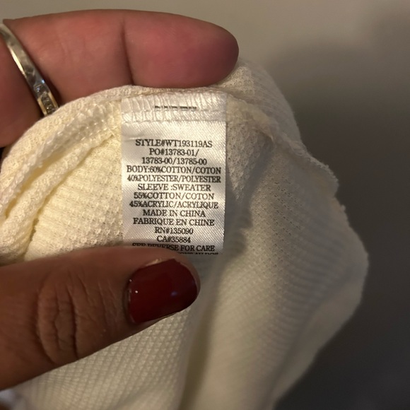 Altar’d State Shirt Striped Multicolor Long Knit Sleeve - Picture 7 of 9